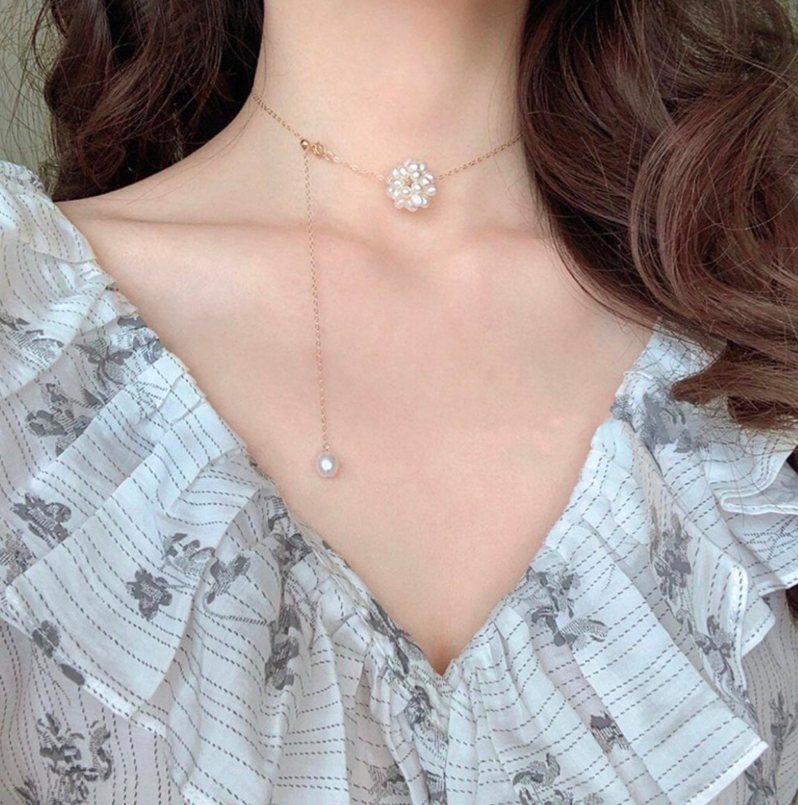 Pearlina Necklace Gold- Filled