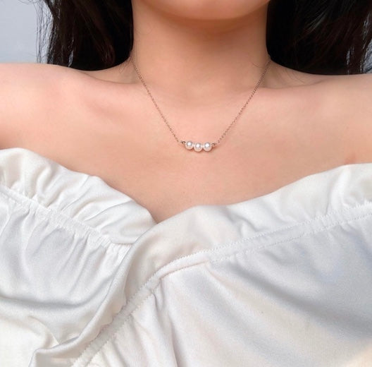 Lena Pearl Necklace Gold- Filled