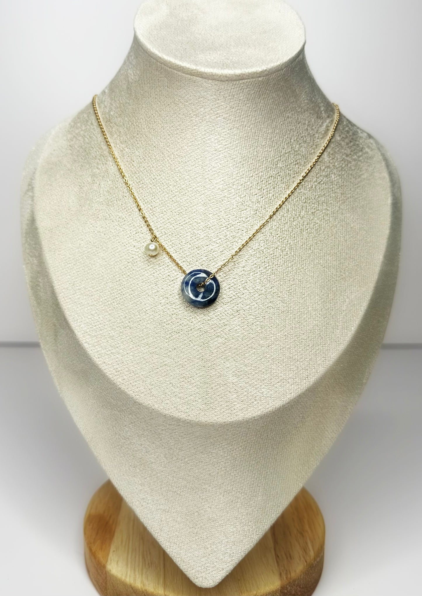 gold plated fresh water pearl necklace
