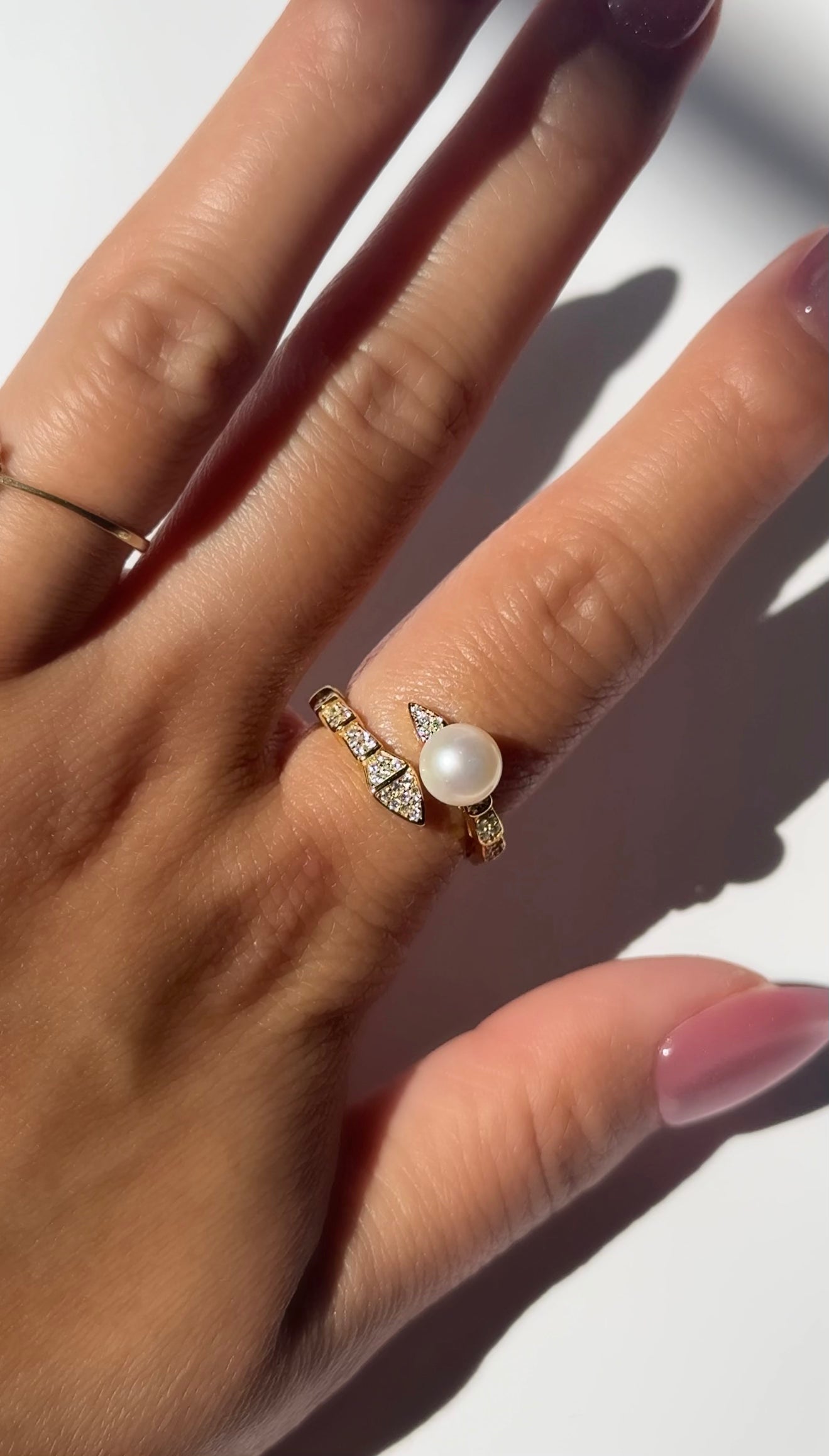 Viper Pearl Ring