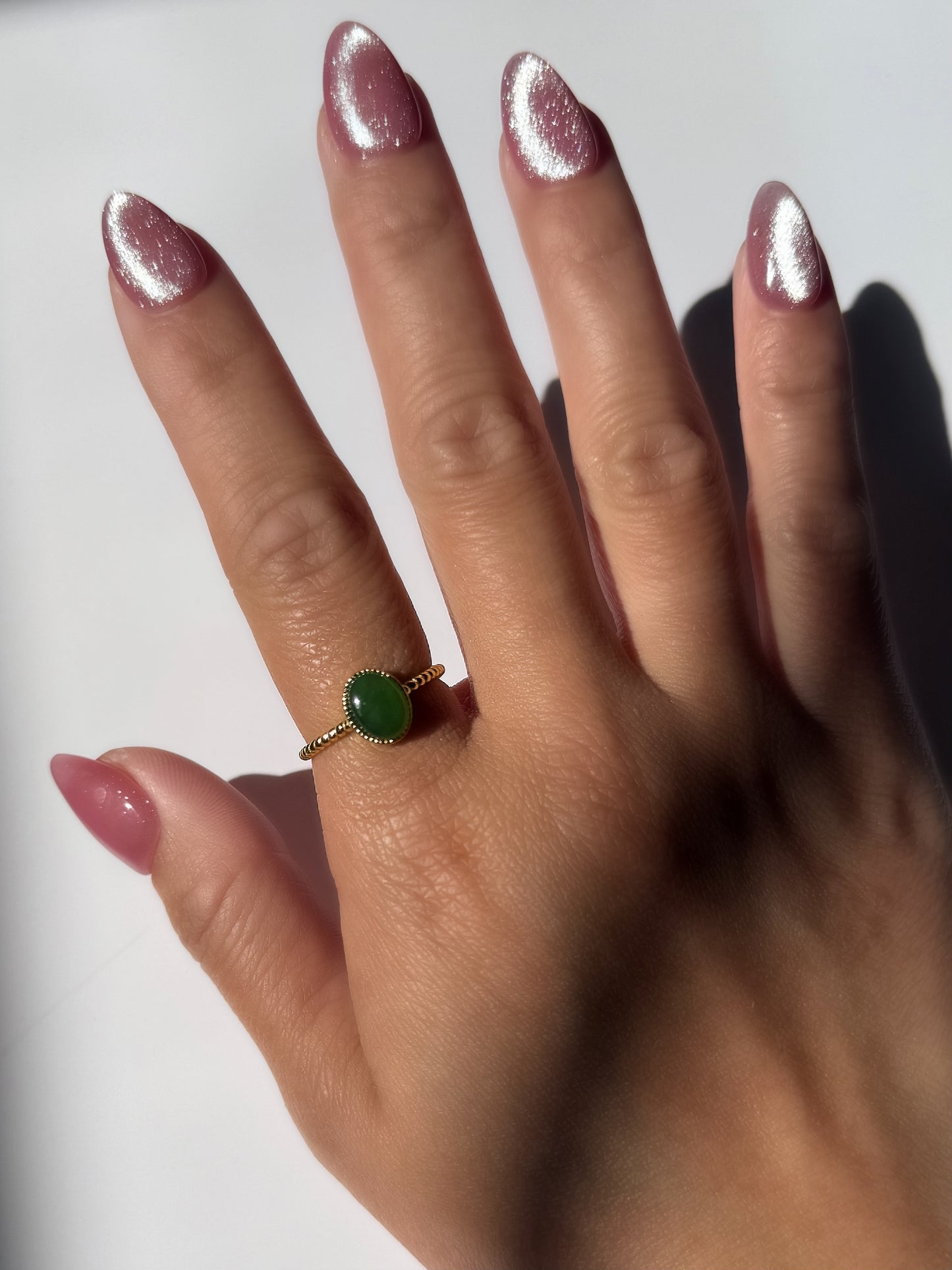 Oval Jade Ring