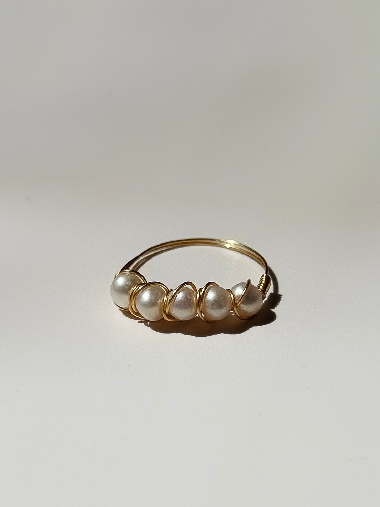Pearl Row Ring