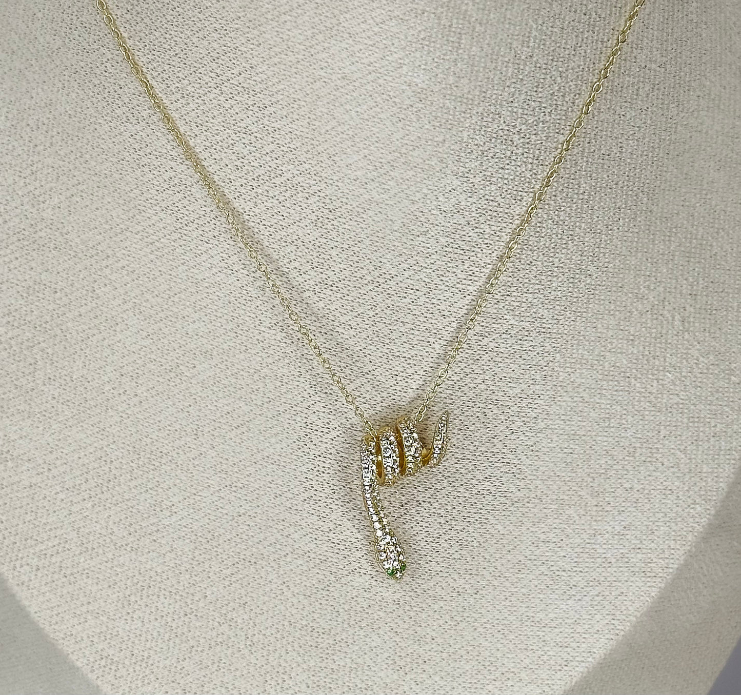 Emerald Serpent Necklace