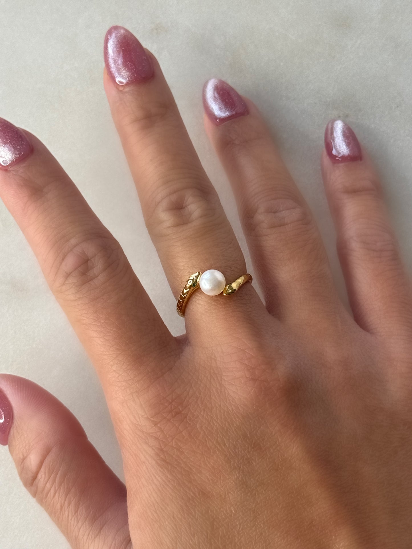 Serpentina Pearl Ring