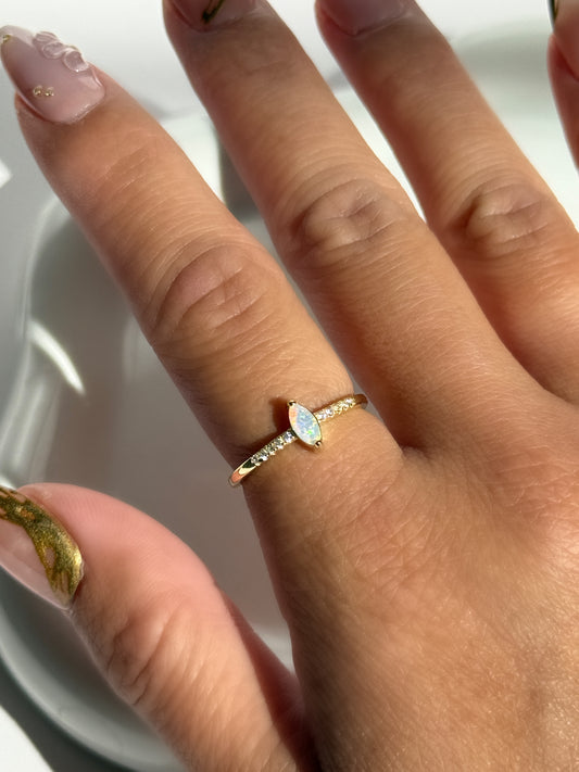 Marquise Opal Ring