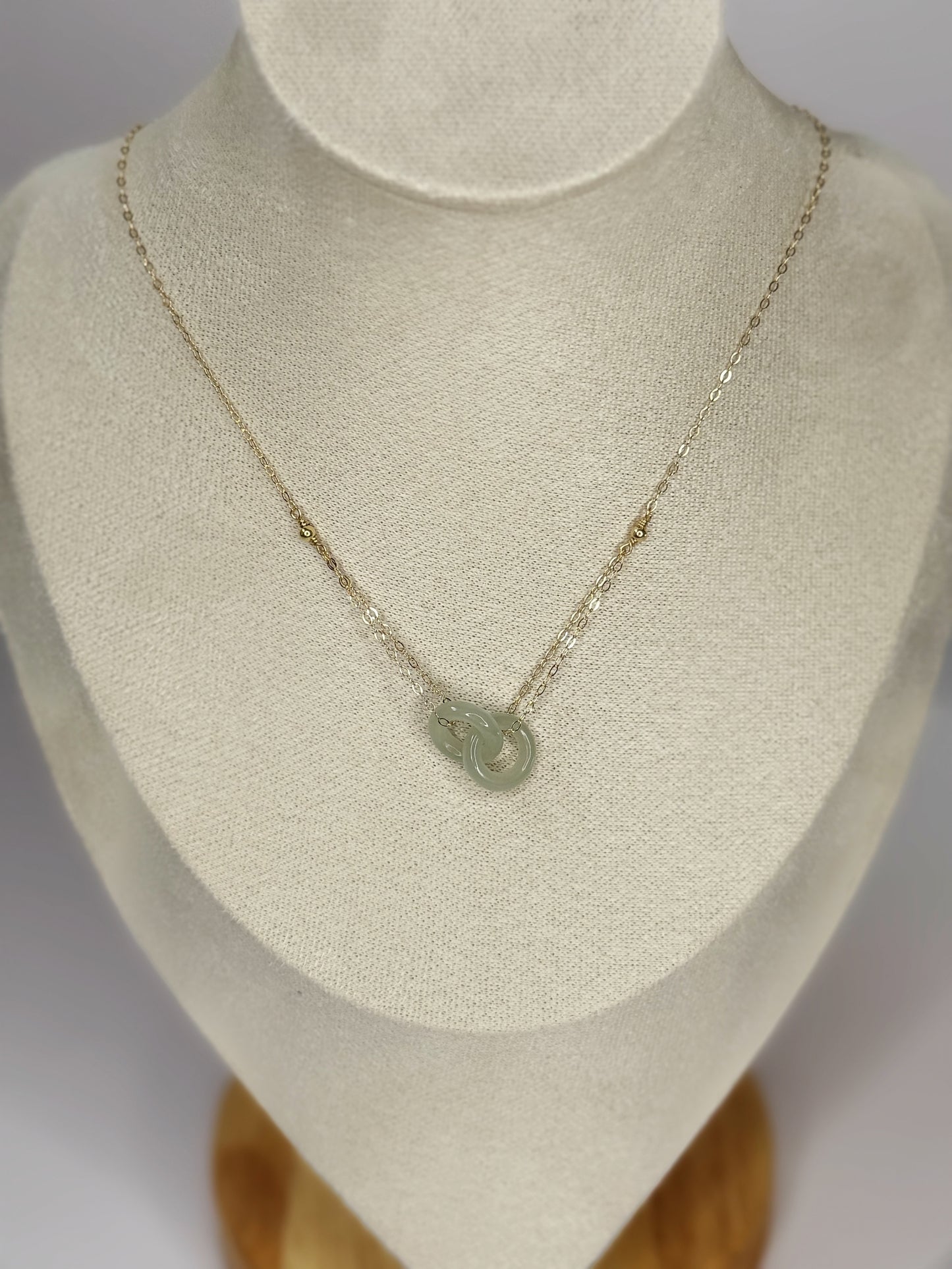 Estelle Jade Necklace (Gold-filled)