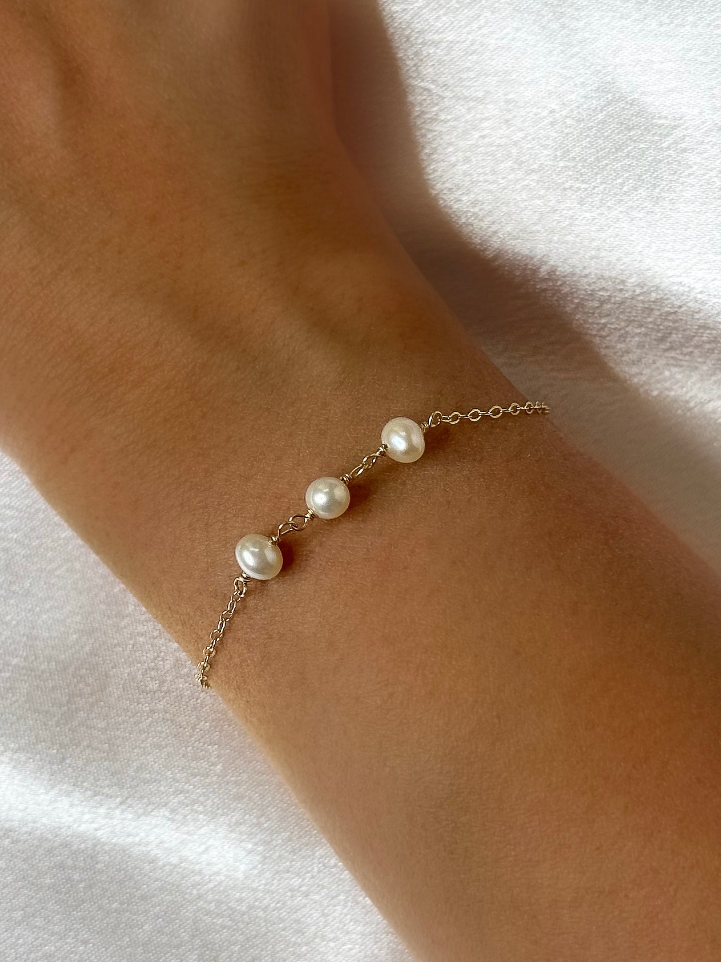 Lena Pearl Bracelet Gold-FIlled
