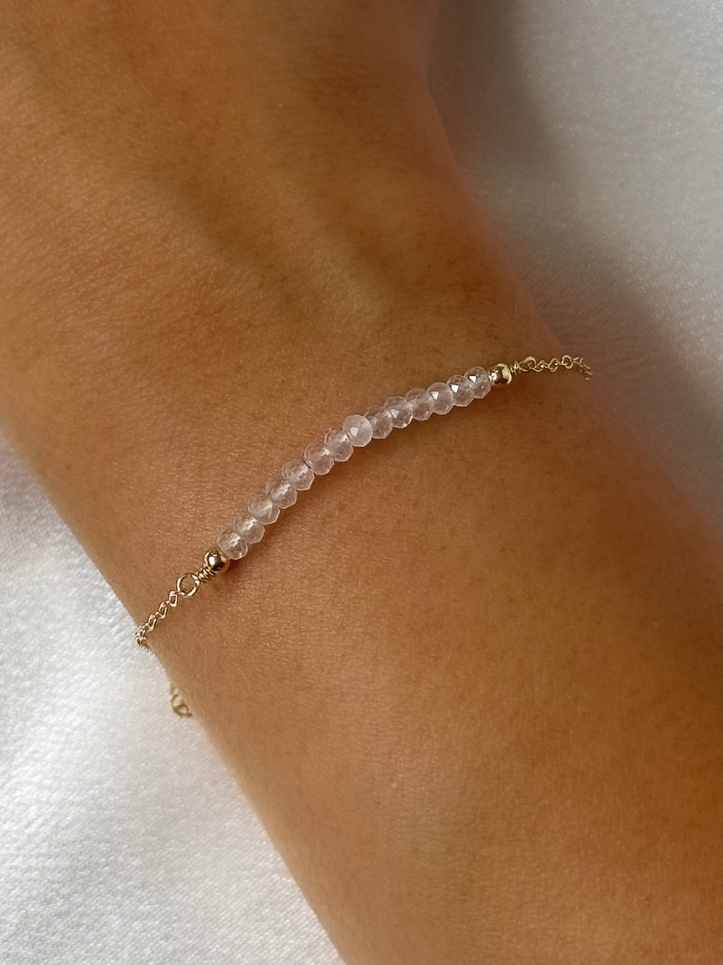 Crystal Rose Bracelet Gold-Filled