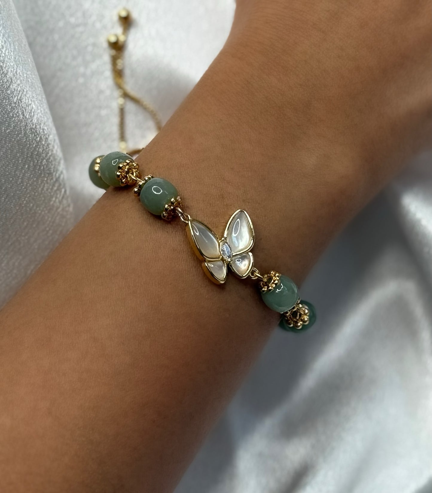 Jaded Butterfly Bracelet