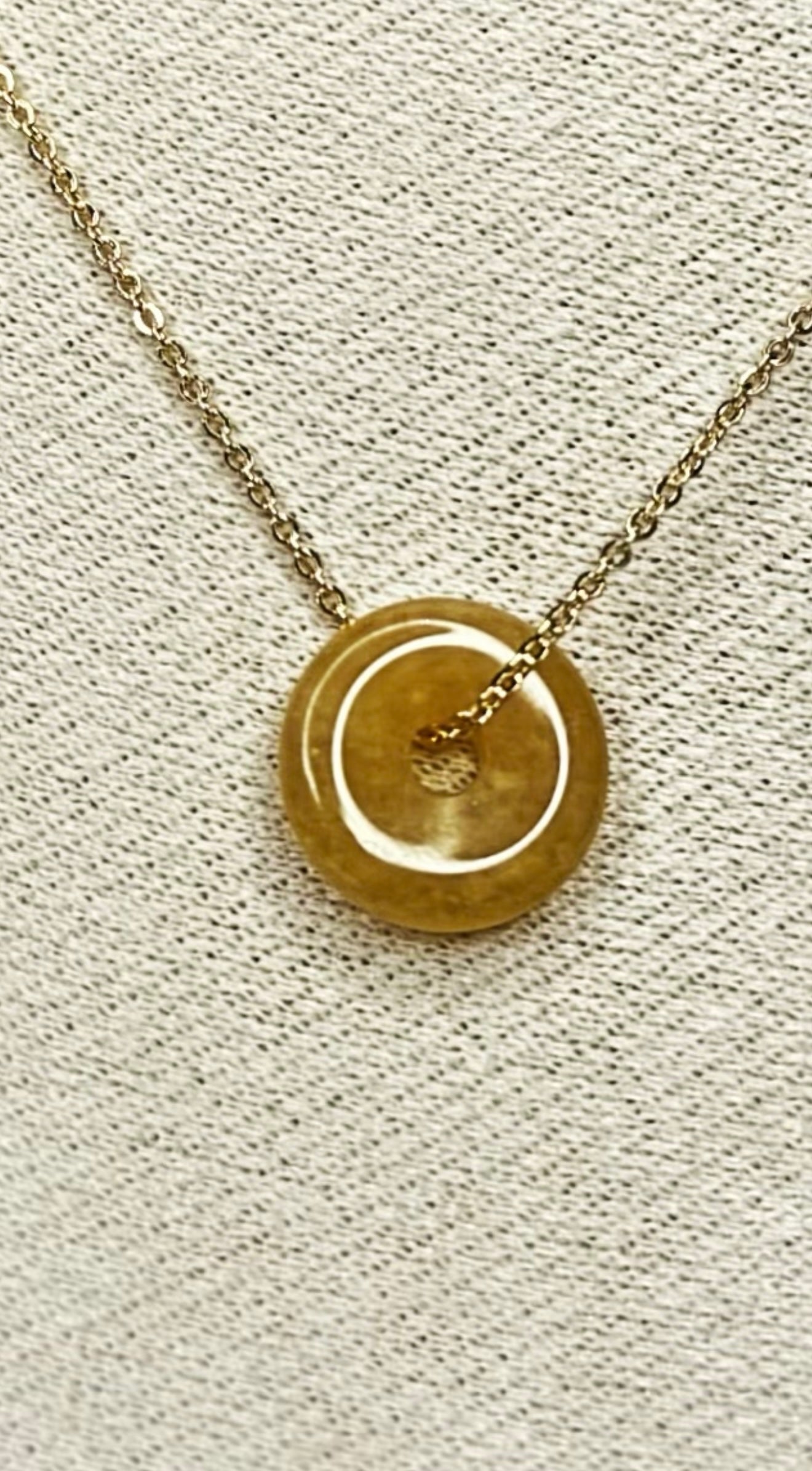 Yellow Jade Bloom Necklace