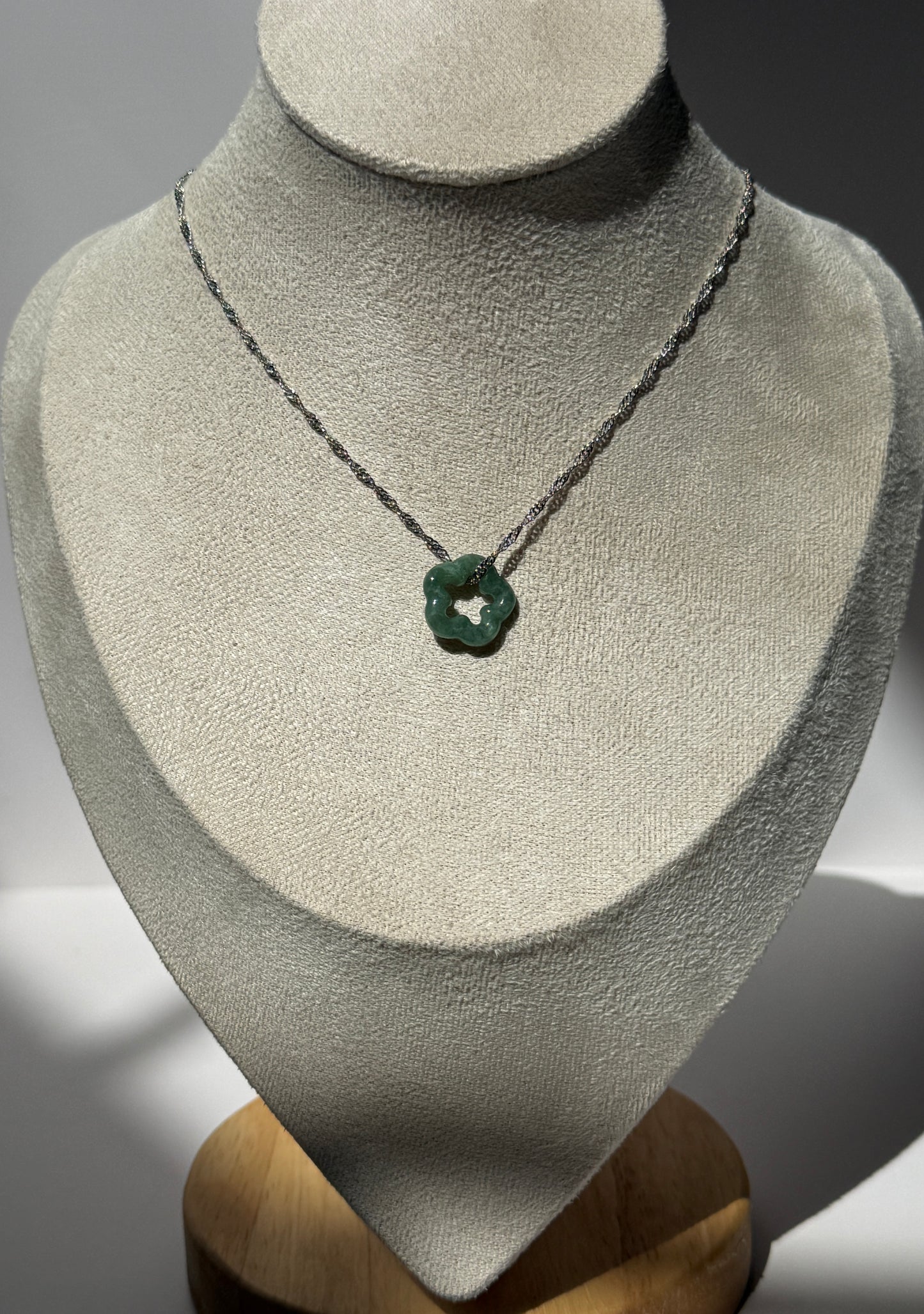 Jadeite Jade Flower Necklace