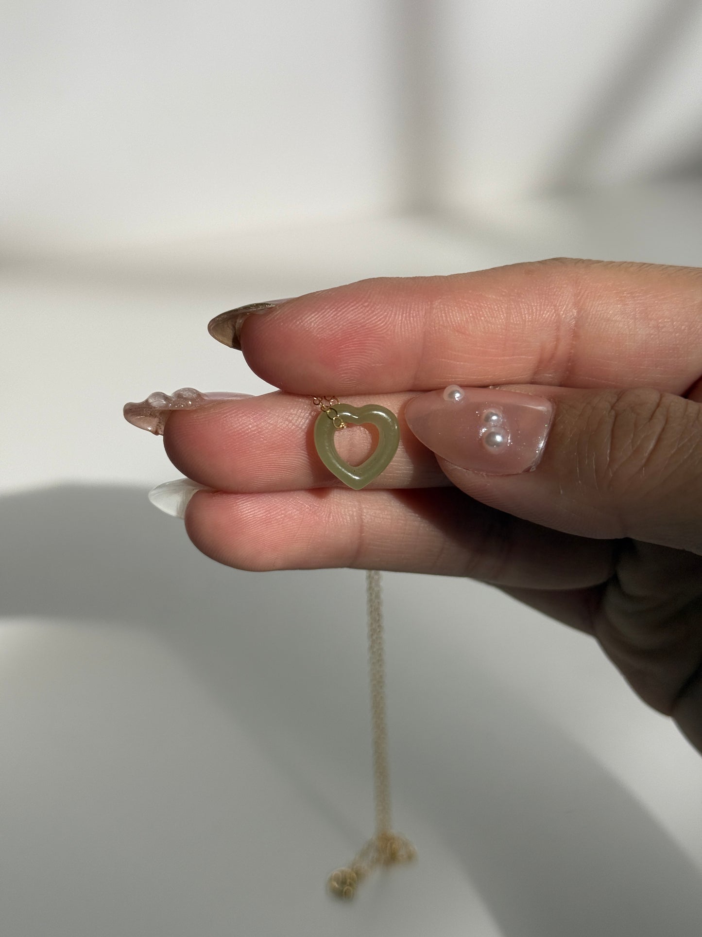 Hetian Jade Heart Necklace