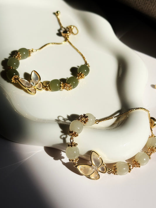 Jaded Butterfly Bracelet
