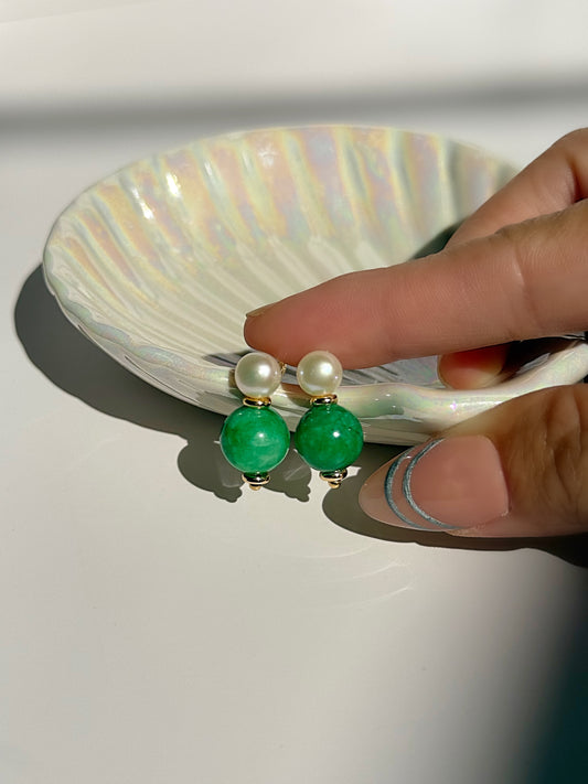 Jade Dewdrop Earrings