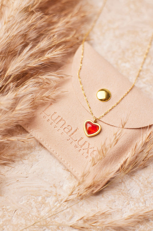 Ruby Heart Necklace