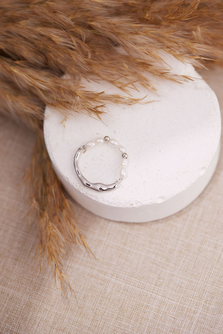 Silver Wave Ring