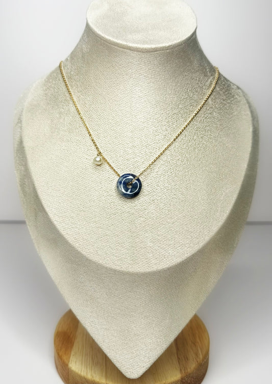gold plated fresh water pearl necklace 