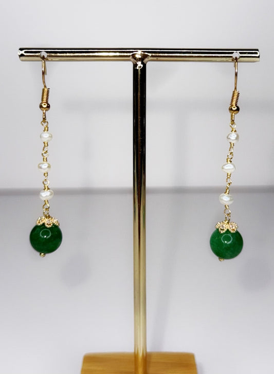 Jade Drops Earrings