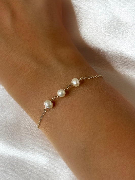 Lena Pearl Bracelet Gold-FIlled