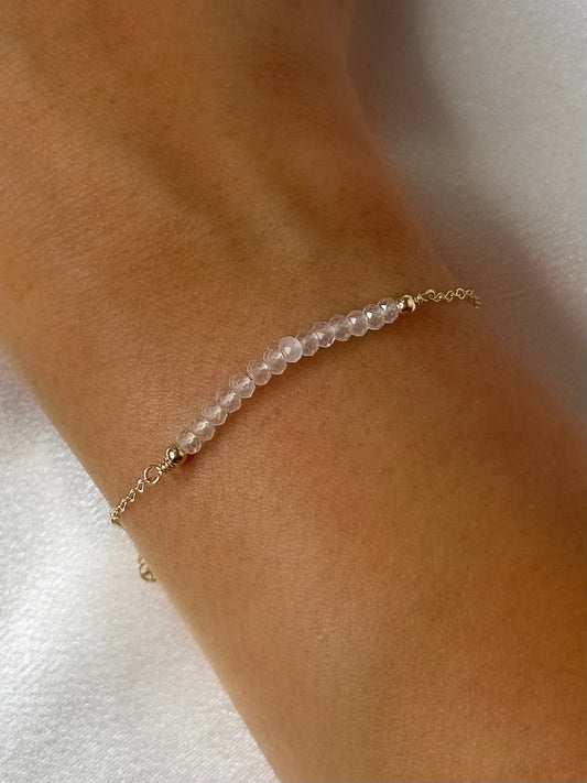 Crystal Rose Bracelet Gold-Filled