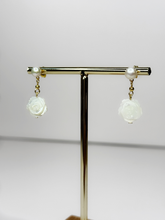 Rose Drop Mini Earrings