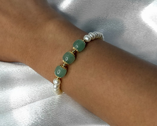 Triple Jade Essence Bracelet