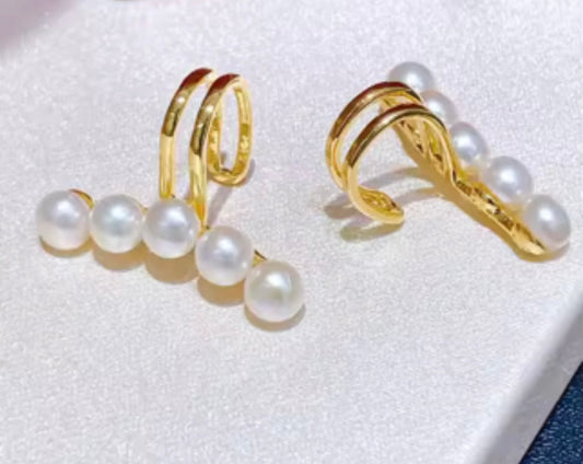 gold-Plated Natural Jade Earrings – Minimalist Luxury
