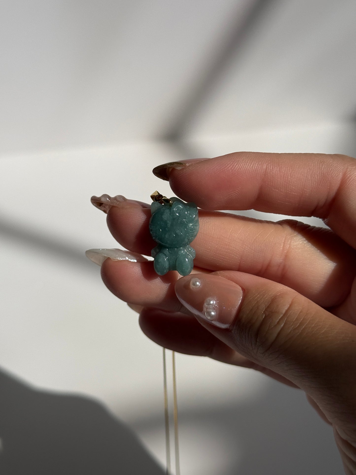 Hello Jade Kitty Necklace – Guatemalan Jade Pendant