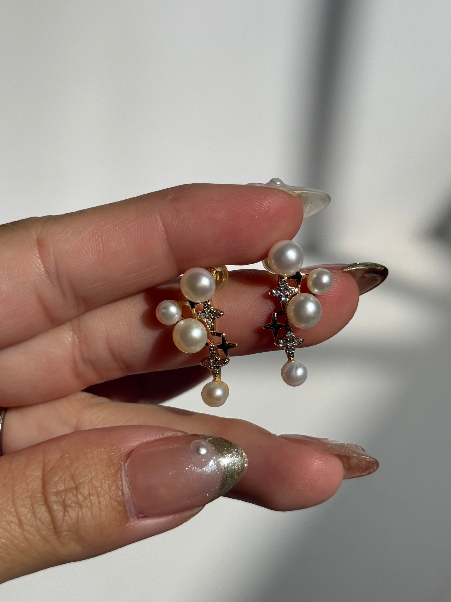 Celestial Pearl Drip Earrings