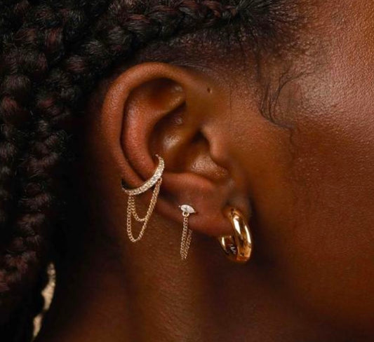 Drapped Ear Cuffs