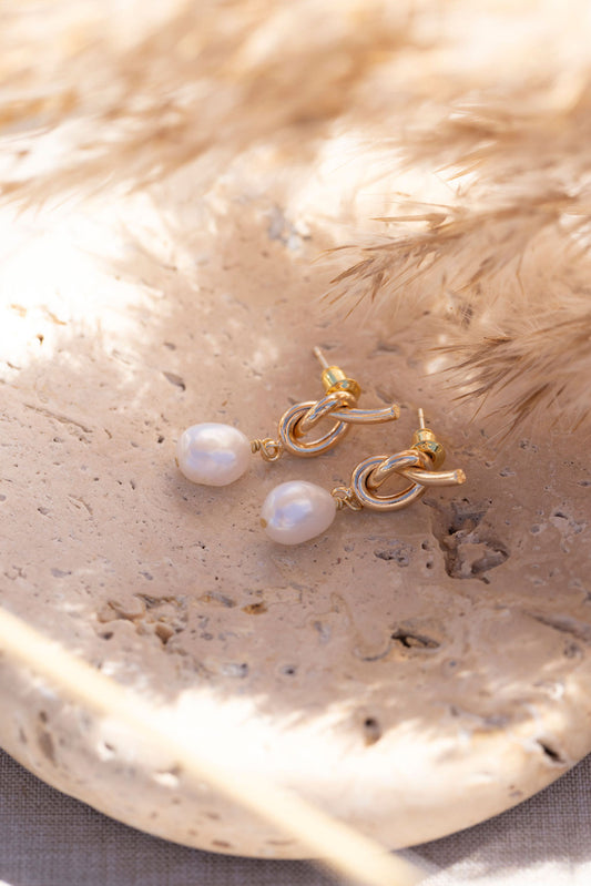 Golden Knot Earrings