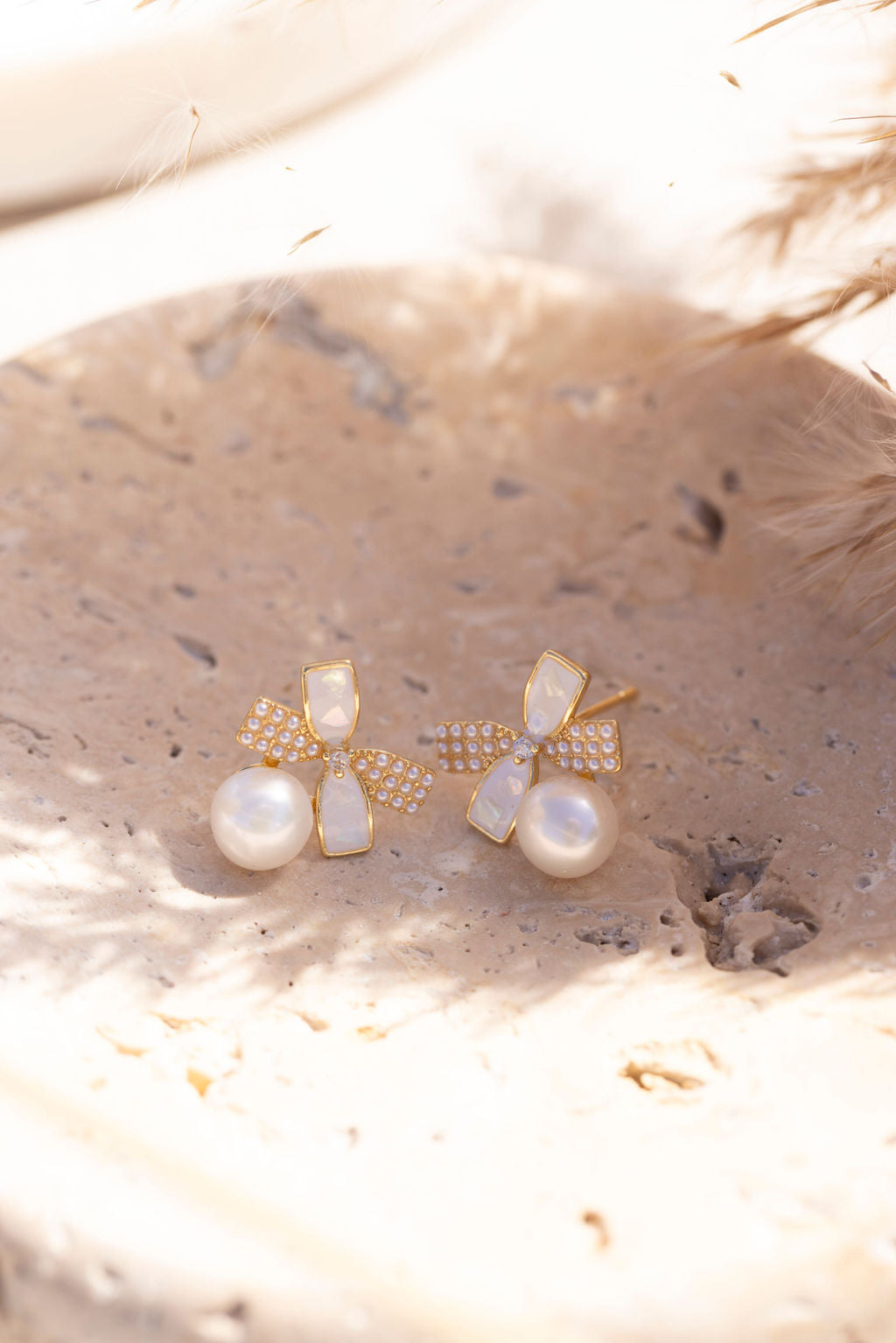 Blushing Bow Earrings