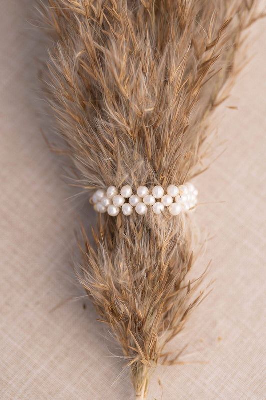 Evadne's Pearl Lace Ring